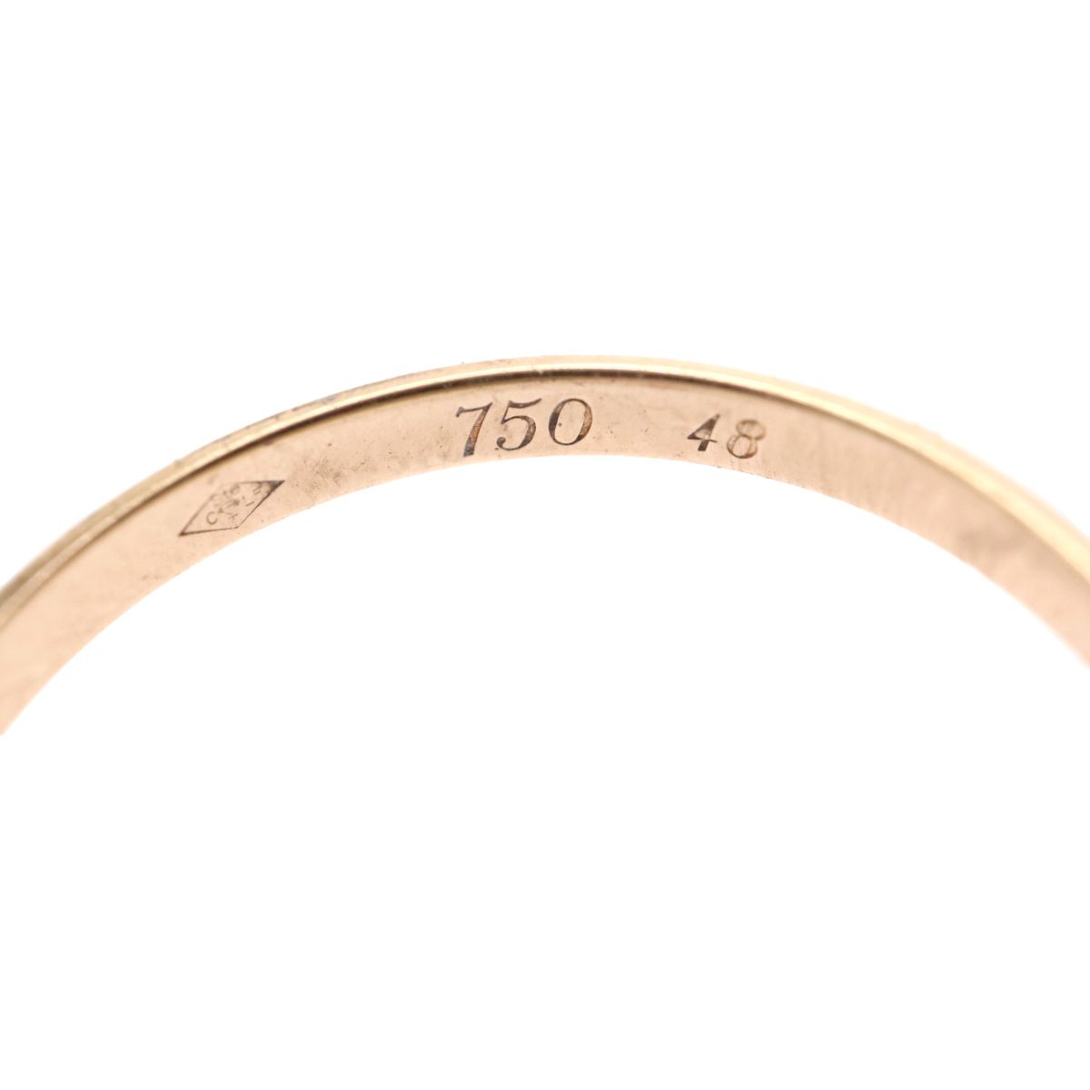 ◎Cartier カルティエ　K18YGイエローゴールドC2リング　51号750 カルティエ Cartier トリニティ スモールモデル ホワイト