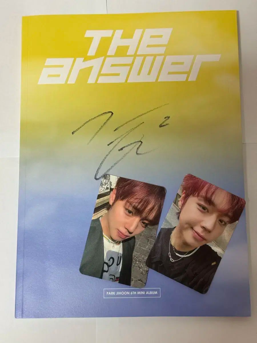 パク・ジフン(PARK JIHOON) The answer hello82 サイン アルバム