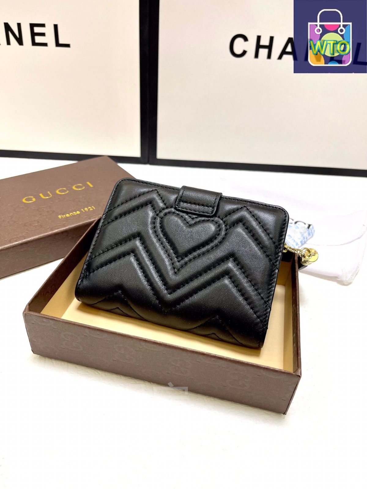 【GUCCI】グッチ★wallet★ショートウォレット★未使用 今日特価】Gucci グッチ 新しい三つ折りショートウォレット 輸入
