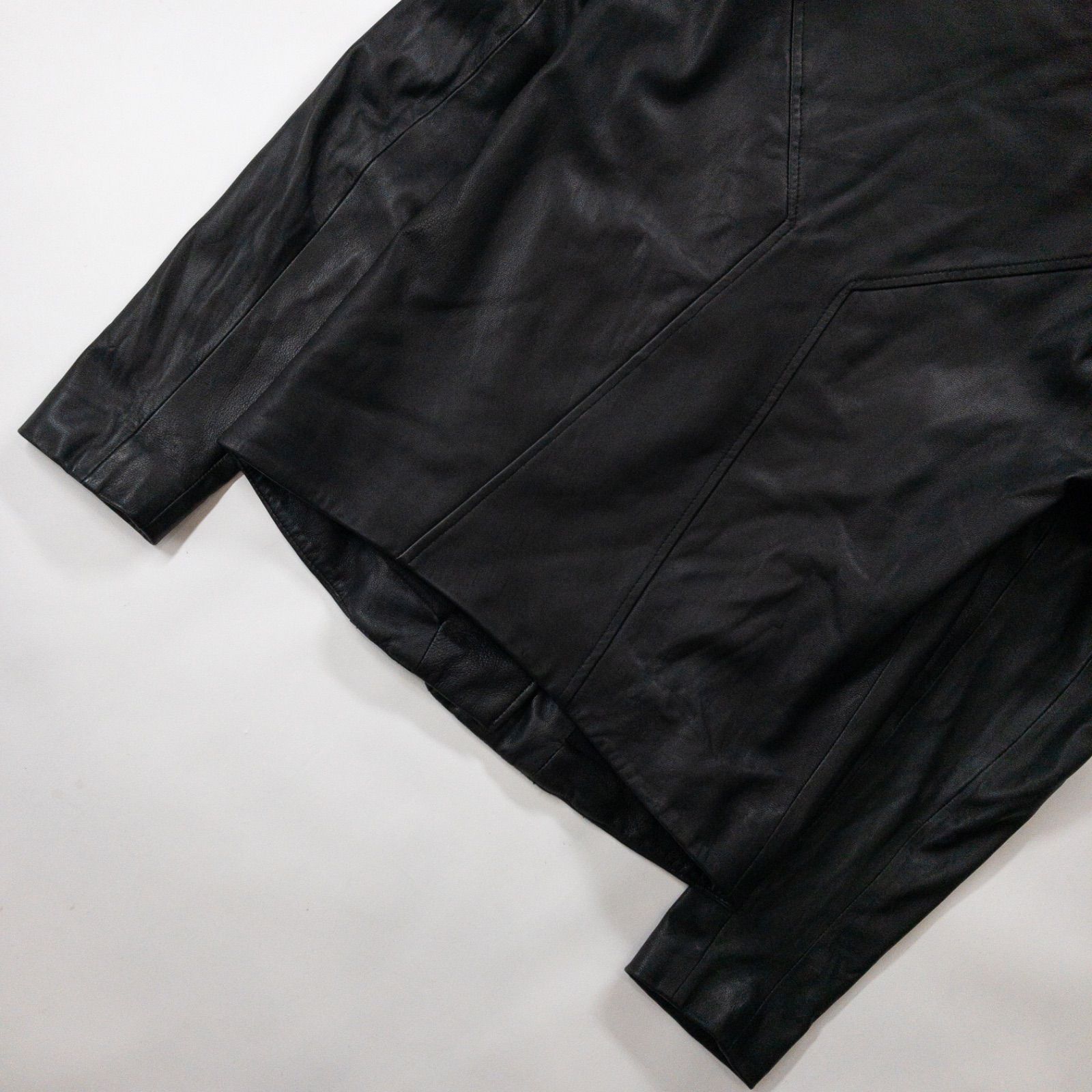 美品】ヘルムートラング HELMUT LANG フーデッドレザー