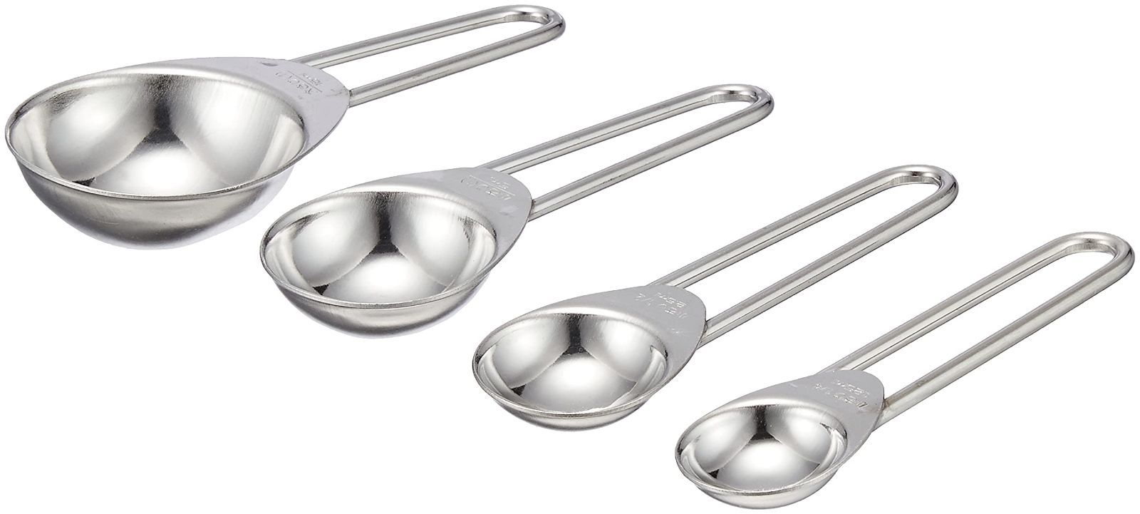 ステンレス製 コンパクト Wash 計量スプーン Easy 4本組 パール金属 C 8673
