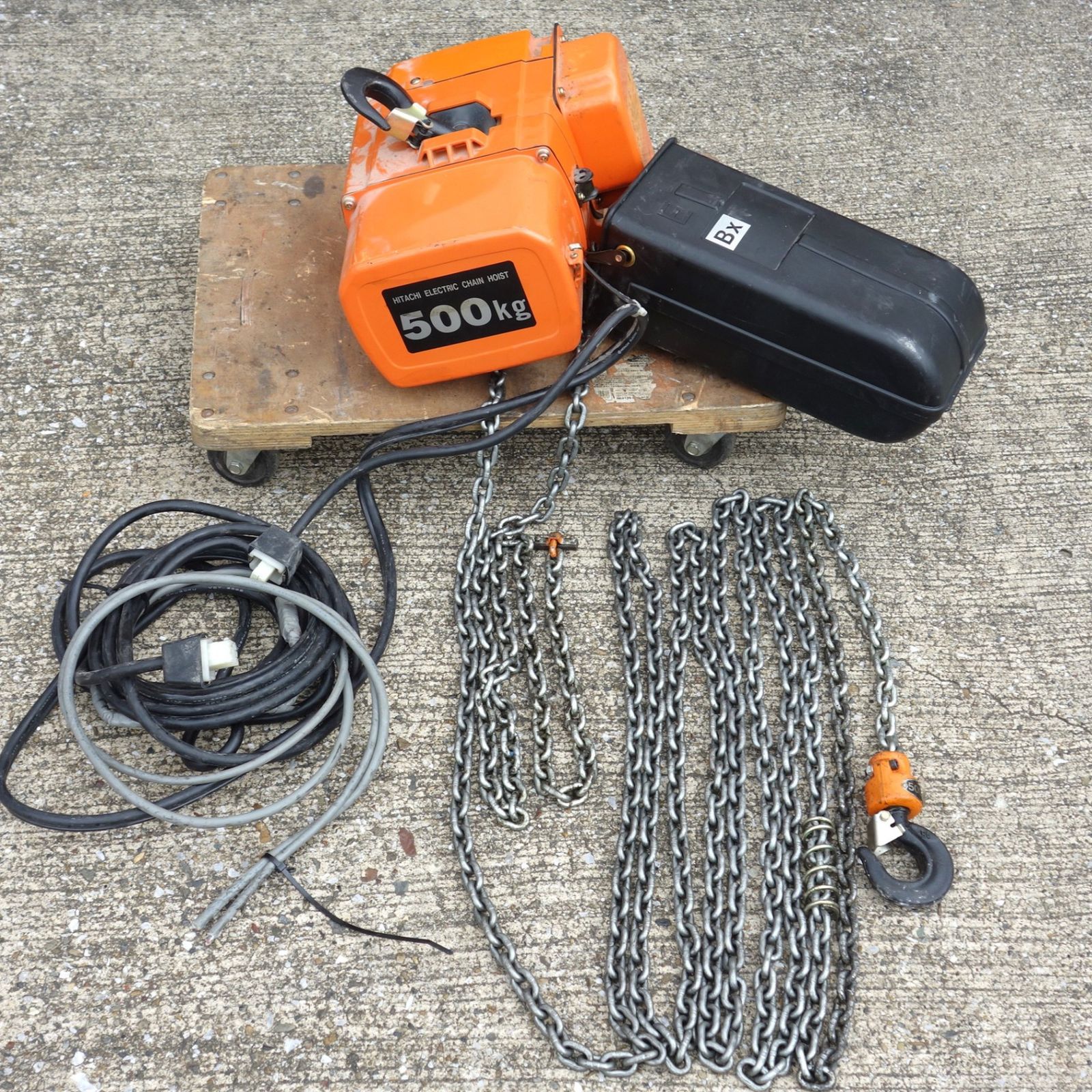チェーンブロック 電動 200V ホイスト 500kg 日立