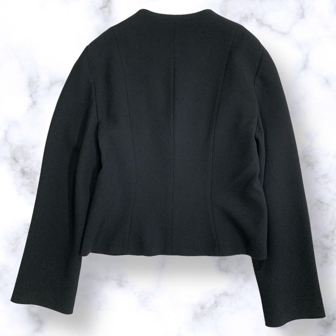 美品 Sybilla（シビラ）L ミセス 上質 カラーレスジャケット ゆったり  