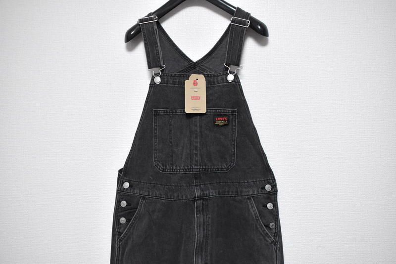 Lサイズ★定価12100円★リーバイス オーバーオール 黒 79107-0006 Levi's リーバイス Levis オーバーオール 黒 ユーズド加工 79107