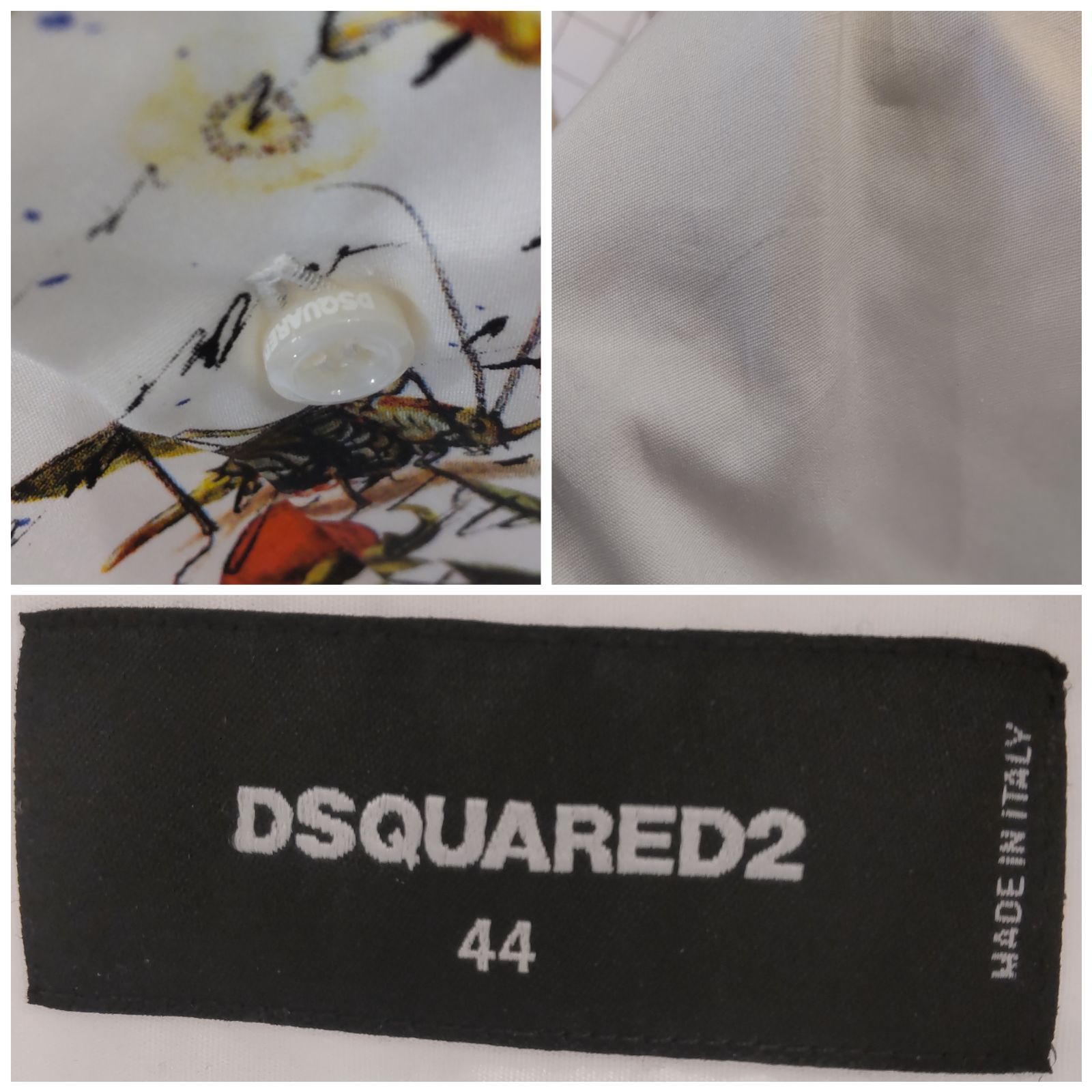 ディースクエアード　Flowerプリントシャツ 725 DSQUARED2 ディースクエアード フラワー プリント シャツ