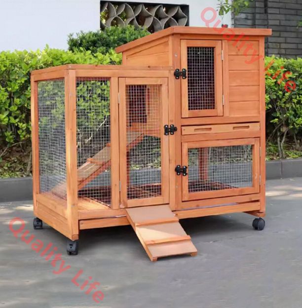 小型から中型の動物用の鶏小屋漏れ防止トレイ付き 小型から中型の動物用の鶏小屋