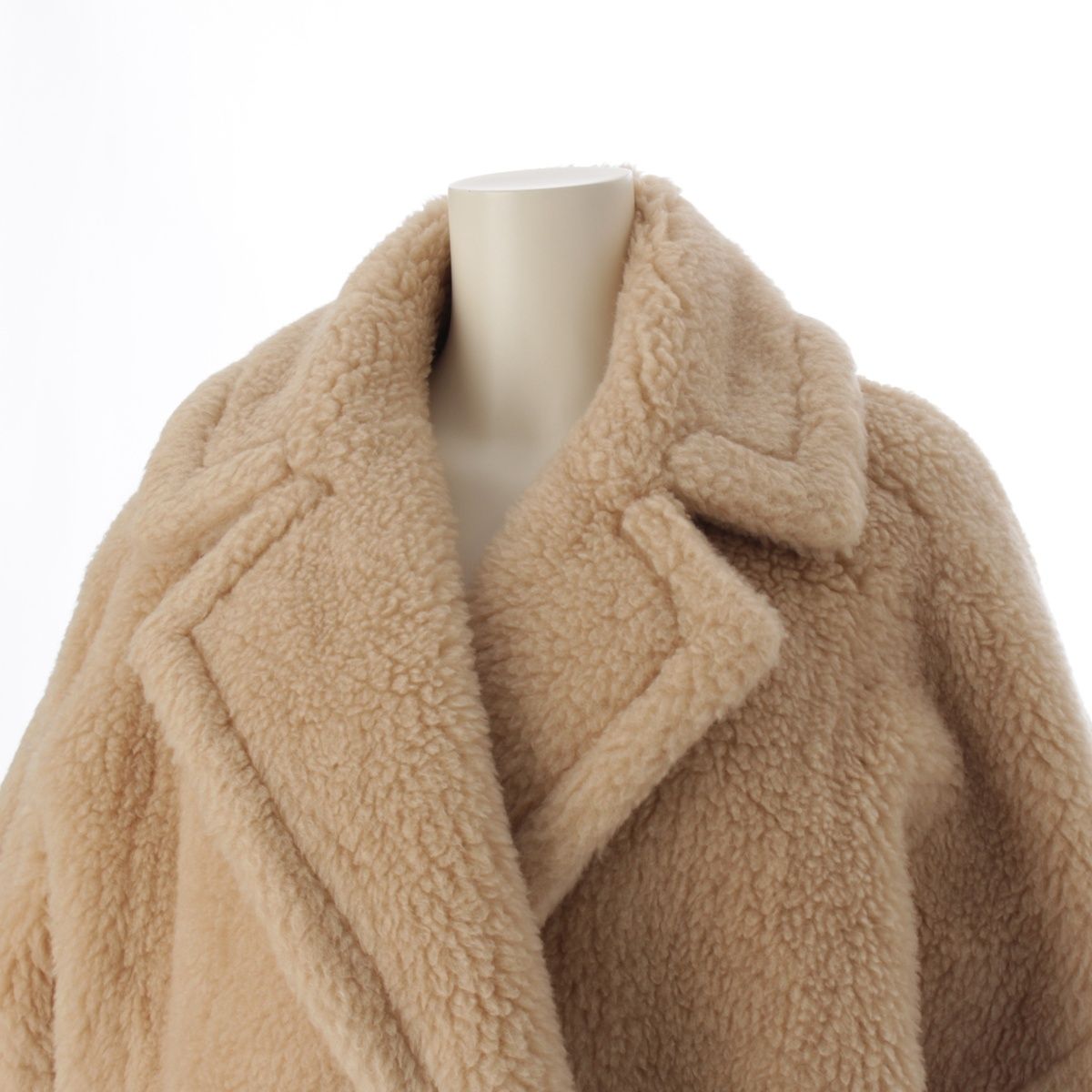 マックスマーラ 22AW テディベア キャメル ウール シルク ダブル  