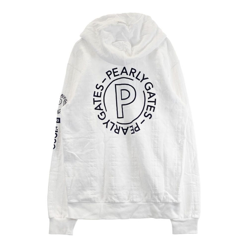 PEARLY GATES ホワイトパーカー サイズ1 ゴルフ サイズ：6 PEARLY GATES パーリーゲイツ 2023年モデル ダブル