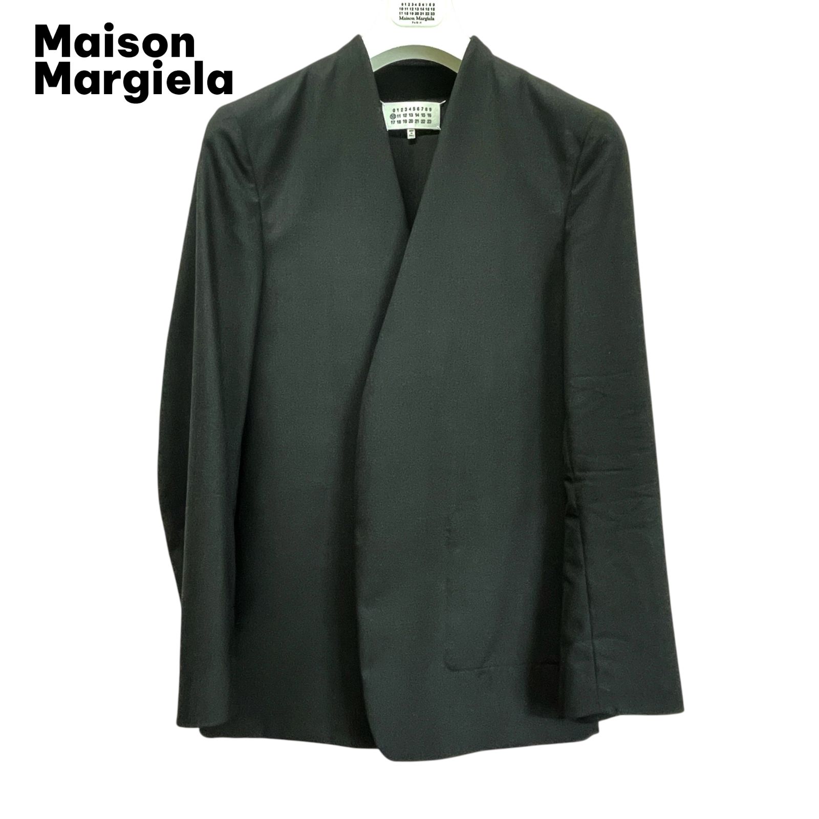 極美品 Maison Margiela ノーカラージャケット Maison Margiela“ノー 