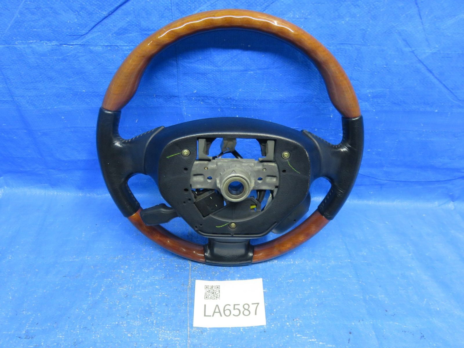 収納しやすい LA6587 ソアラ UZZ40 純正 ウッドコンビハンドル ステアリング クルコン付 レクサス SC430共通 小傷