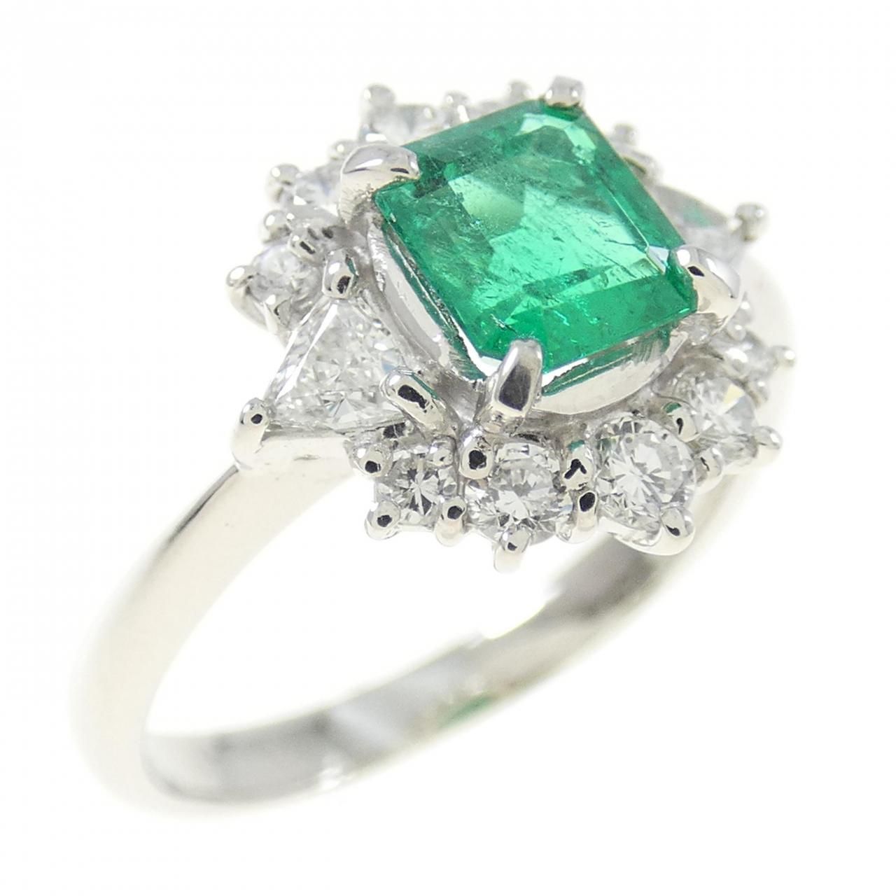 Ptエメラルドリング　新品未使用品 PT エメラルド リング 0.35CT