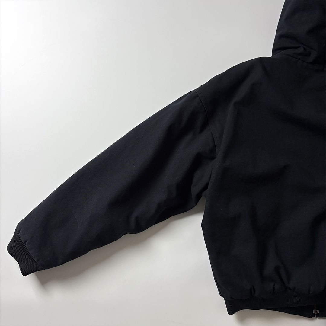 アクティブジャケット L ブラック アクティブパーカー 企業ロゴ 刺繍 ダック地 アクティブジャケット L ブラック 黒 アクティブパーカー 企業