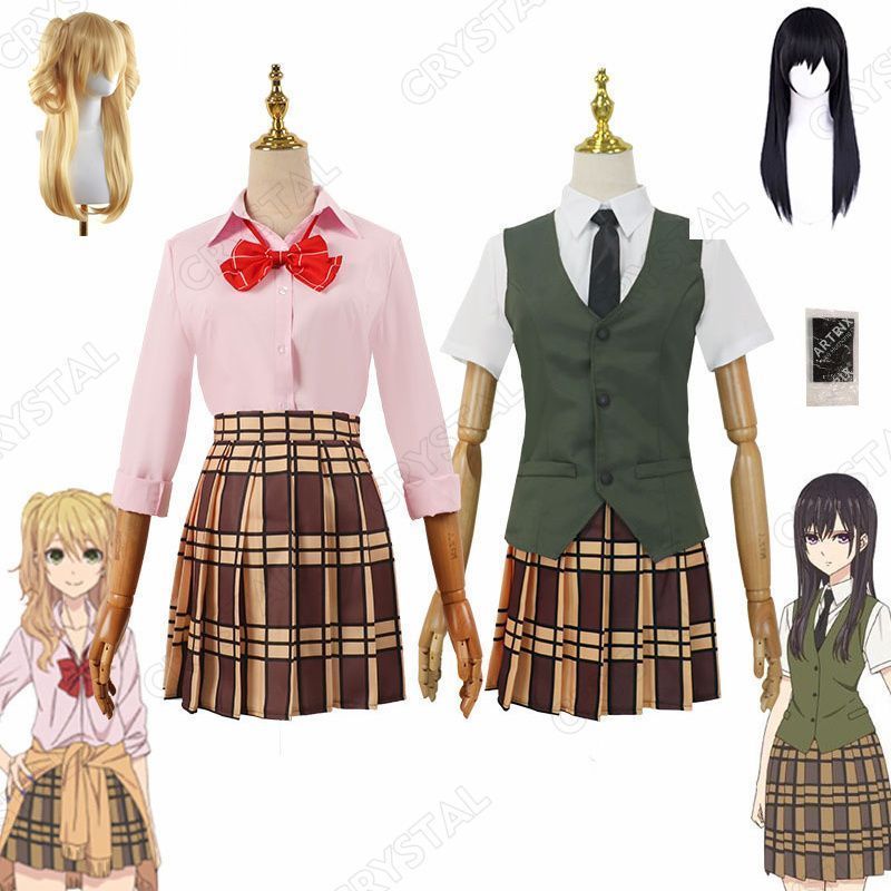 citrus コスプレ 藍原柚子|藍原芽衣 コスプレ衣装 ウイッグ付き 人気 キャラクター あいはら ゆず|あいはら めい コスプレ用 イベント 仮装 舞台装 演出服 漫遊展 撮影用 観賞用 祭り 贈り物 誕生日 ハロウィン クリスマス