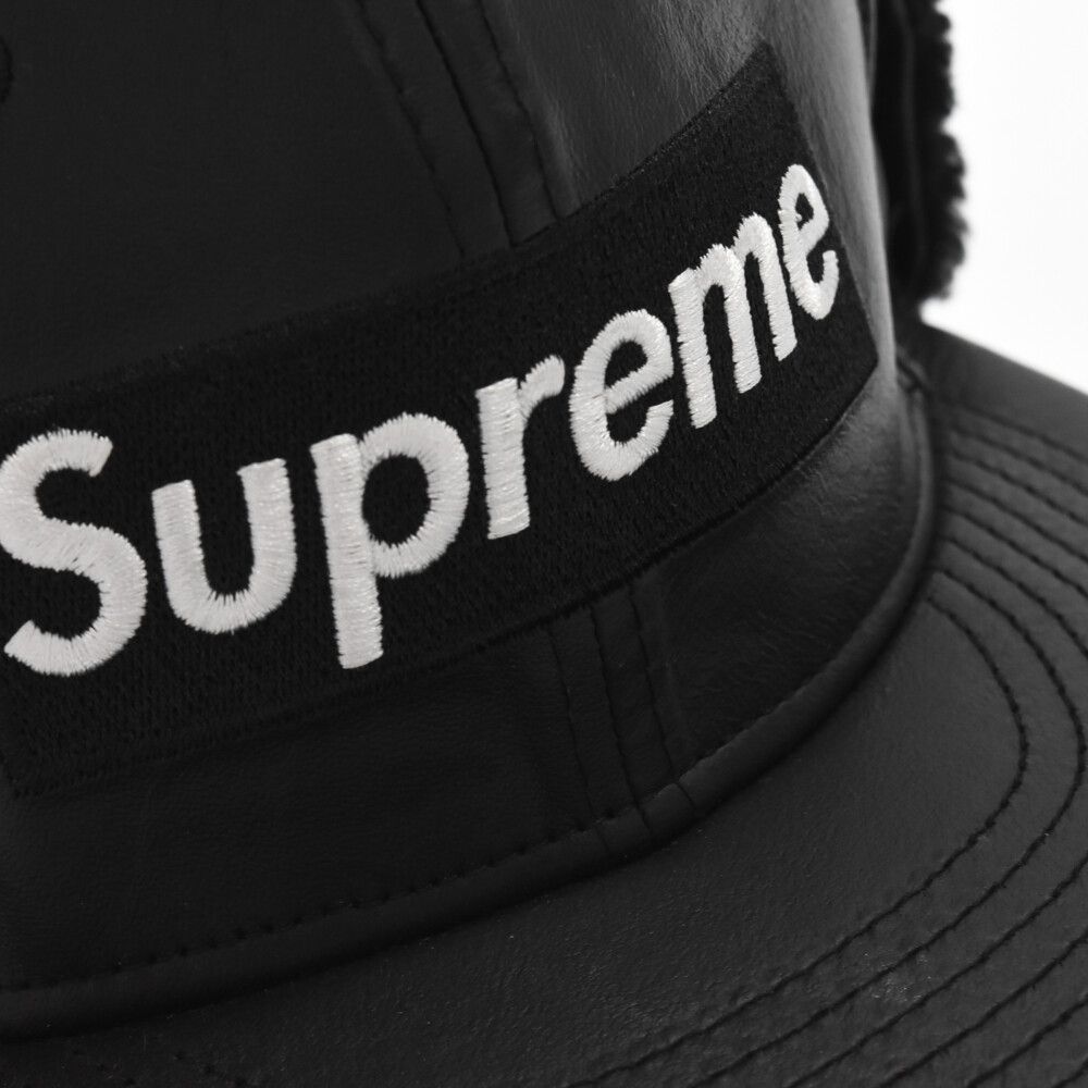 SUPREME (シュプリーム) 22AW×NEW ERA Leather Earflap Box Logo Cap