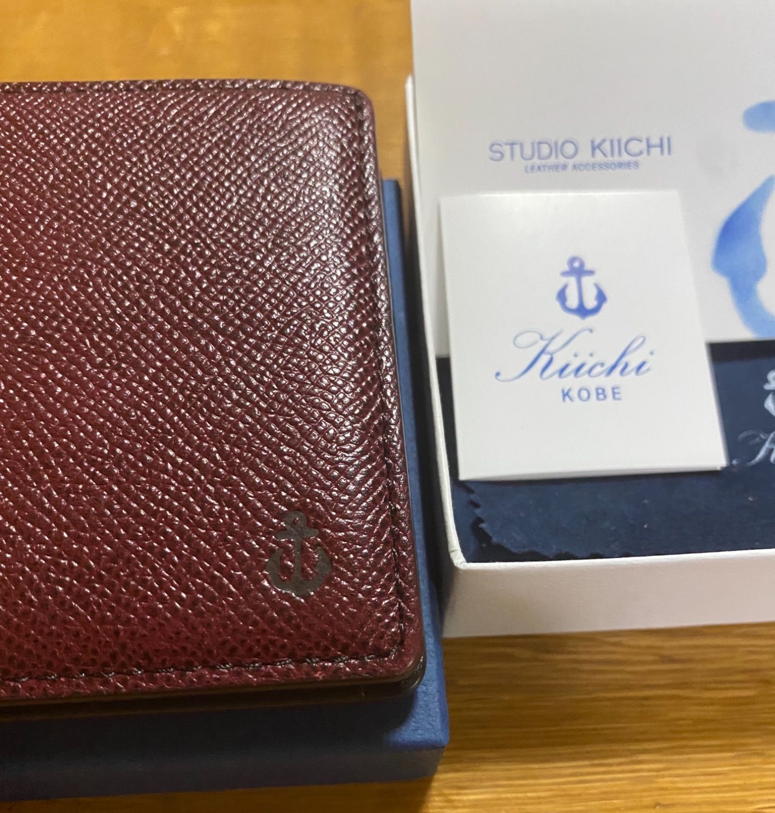 Kiichi KOBE キイチ 二つ折り財布 赤【美品】 - メルカリ