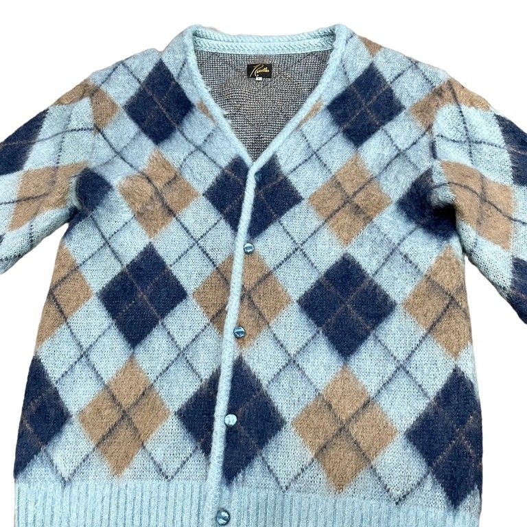 Needles 22AW Mohair Cardigan Argyle アーガイルモヘア