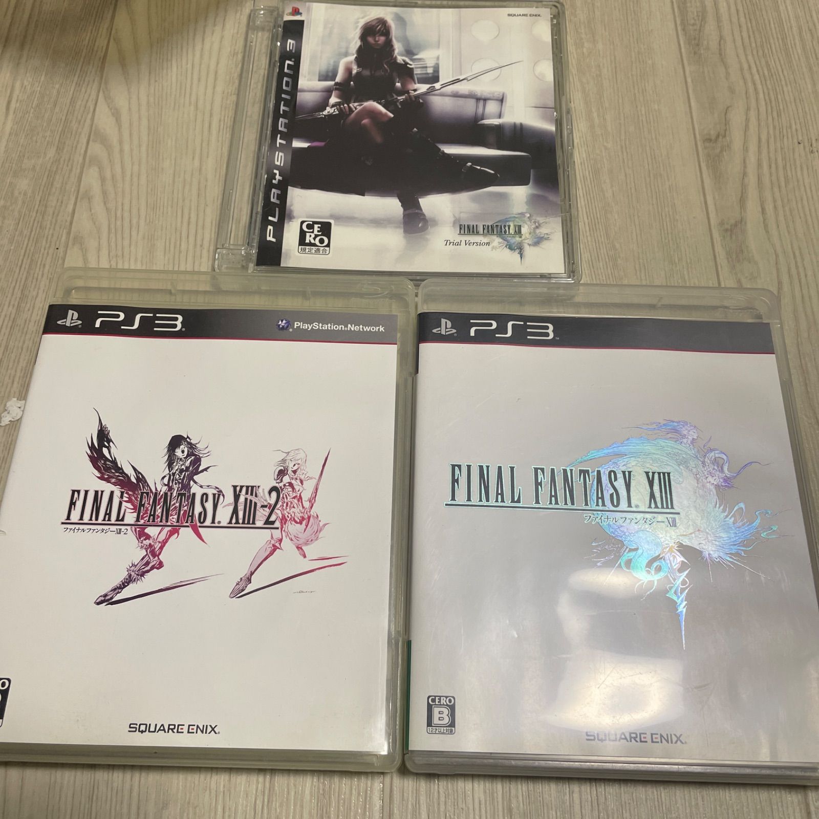 3本セット PS3 ファイナルファンタジー XIII 13 XIII-2 トライアル