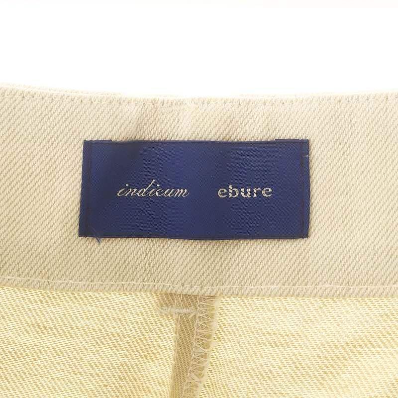 エブール ebure 23SS センタープレス ワイド デニムパンツ 38 エブール ebure 23SS センタープレス ワイド デニムパンツ 38