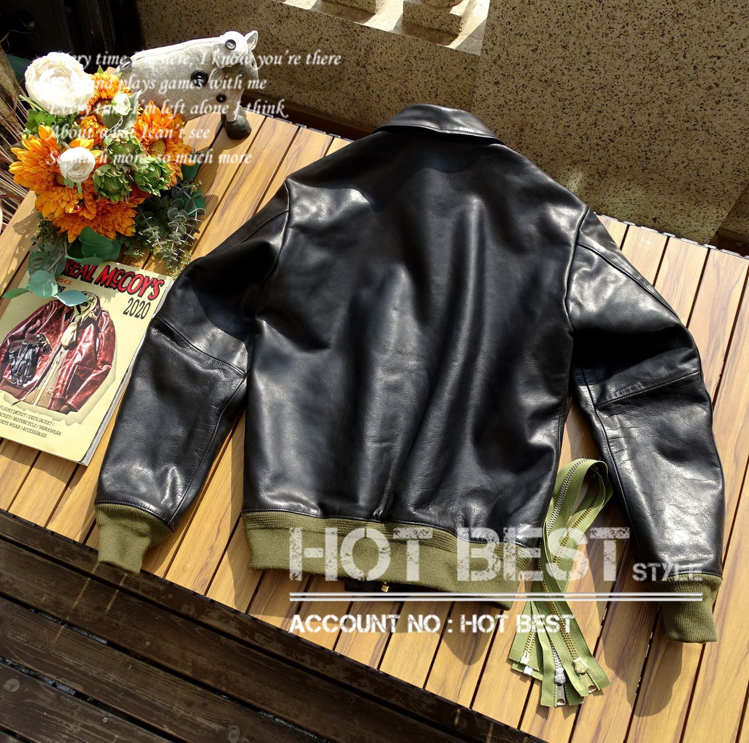 カウハイド 復刻30's USAF TYPE A-2 フライトジャケット メンズ 革