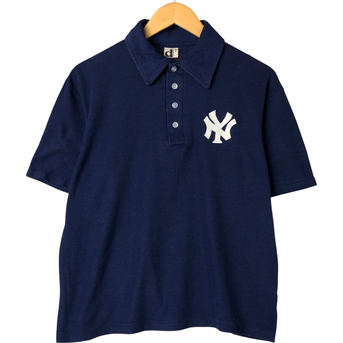 古着 80年代 DOWNERWEAR MLB NEW YORK YANKEES ニューヨークヤンキース 半袖 ポロシャツ USA製 メンズL相当 ヴィンテージ /eaa550091 古着 80年代 DOWNERWEAR MLB NEW YORK YANKEES ニューヨーク