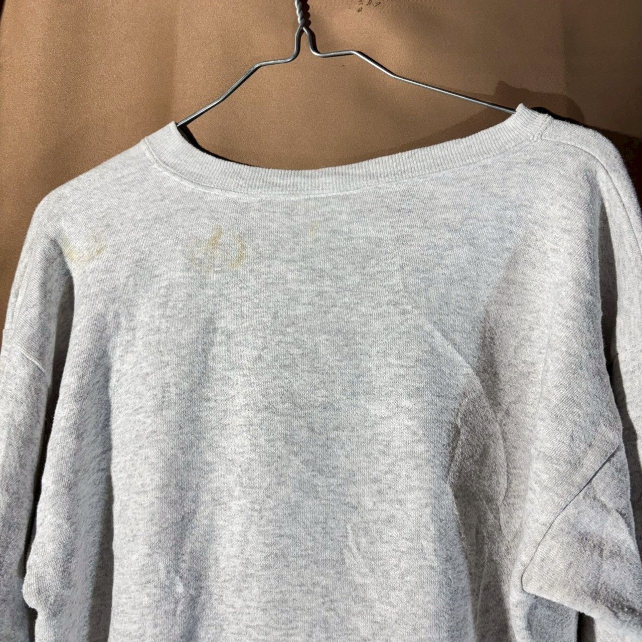 【Champion】スウェットプルオーバー ライトグレー US古着