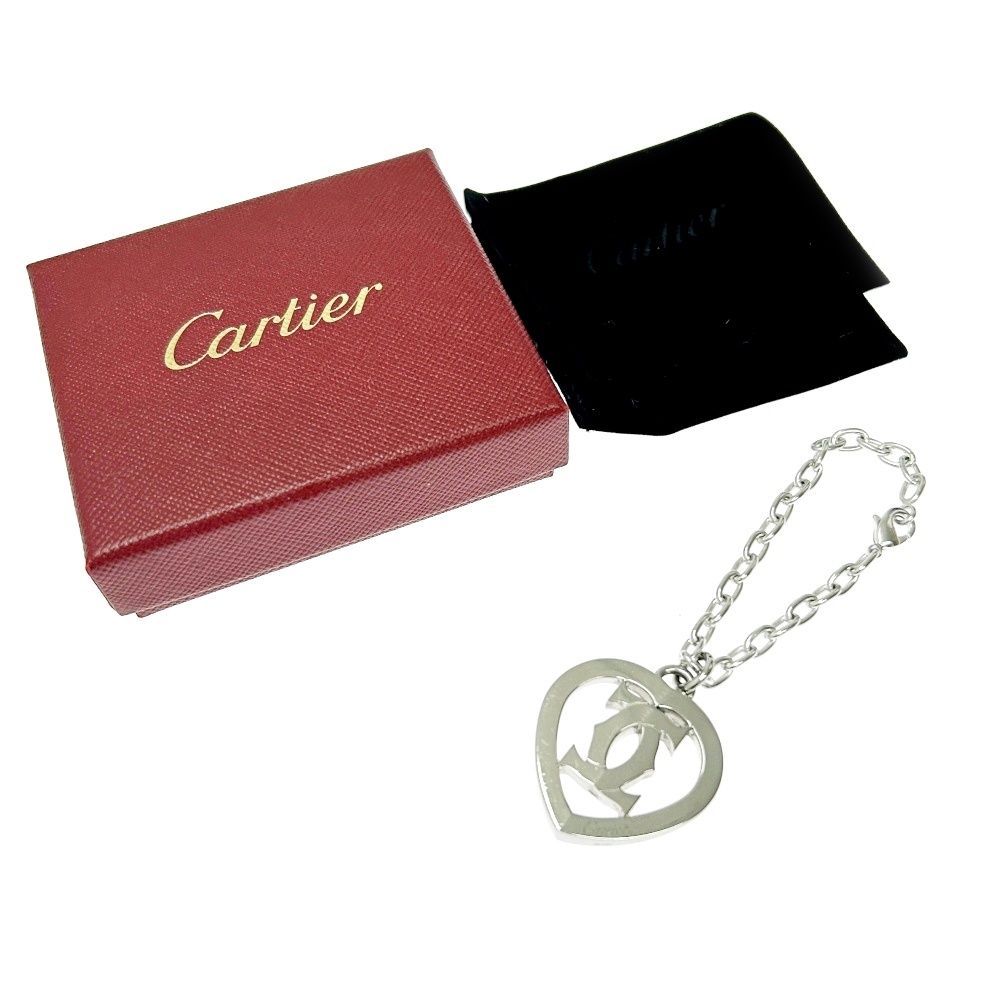 中古】【箱付き】 CARTIER カルティエ メタル 2Cロゴ ハート