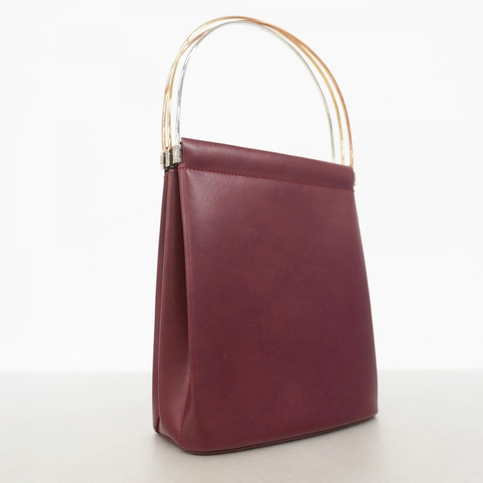 Cartier カルティエ ハンドバッグ ゴールド金具 レザー カルティエ(Cartier) カルティエ ハンドバッグ トリニティ