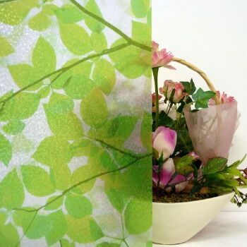  窓飾りシート プリントタイプ 92 cm幅 15 m巻 GR グリーン GER 9235 ハサミ デイパック 手袋 アウトドアウェア小物