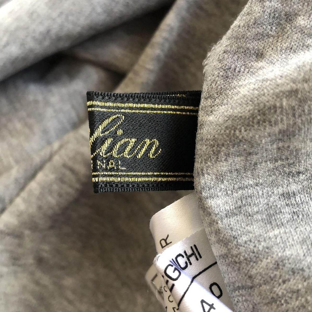 レリアン　ドット柄チニック　17＋ Leilian(レリアン) チュニック サイズ13+ S レディース - グレー