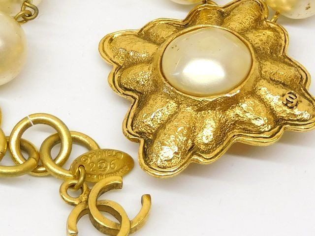 シャネル CHANEL □ ヴィンテージ フェイクパール ネックレス
