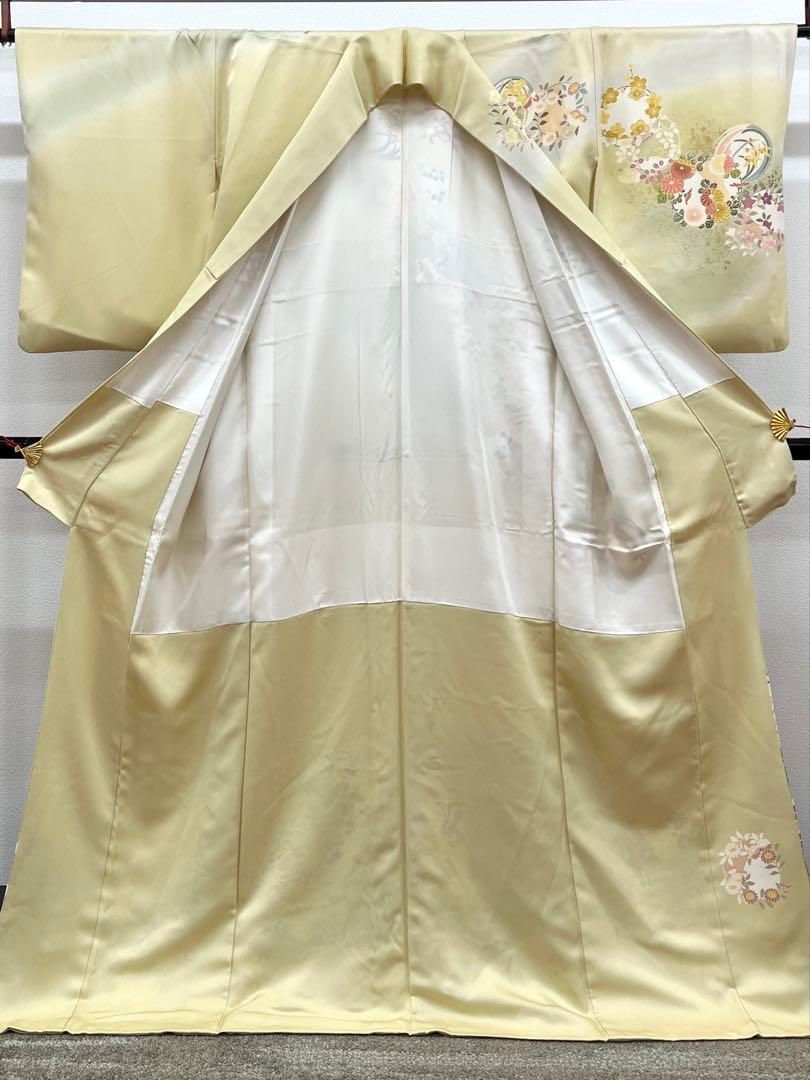 京友禅 訪問着 金駒 金彩 ぼかし 四季の花 正絹 X560 - メルカリ