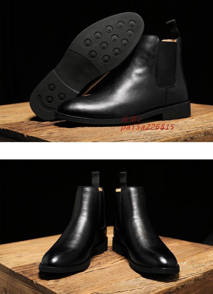 メンズ ブーツ チェルシーブーツ 牛革 男性 紳士靴 ビジネススエード 冬 裏起毛 革靴 秋 防寒 pai5a226815 WWW_MORNINGWALKER_COM