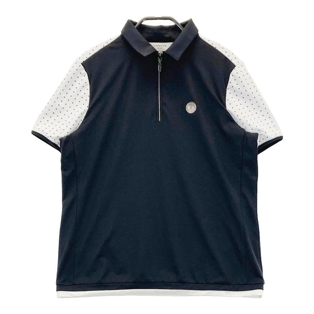 サイズ：42 LANVIN SPORT ランバン スポール ハーフジップ 半袖Tシャツ