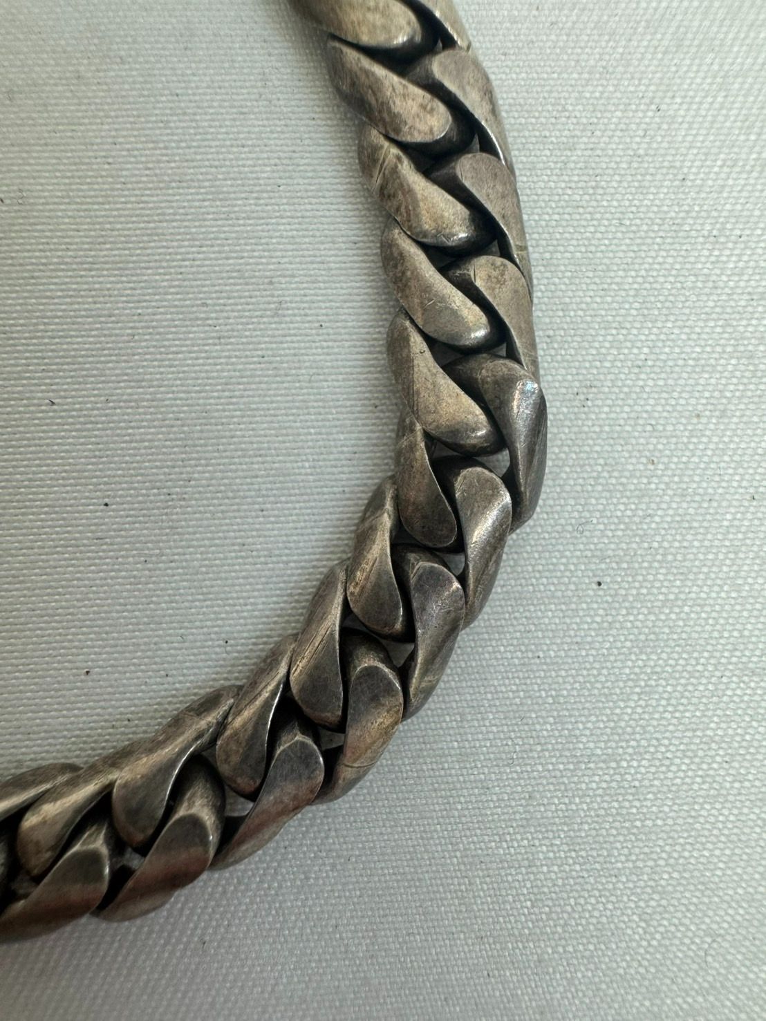 シルバー925 Silver エスカルゴチェーンブレスレット/軽研磨仕上げ シルバー925 Sterling ダブルエスカルゴチェーンブレスレット/軽研磨