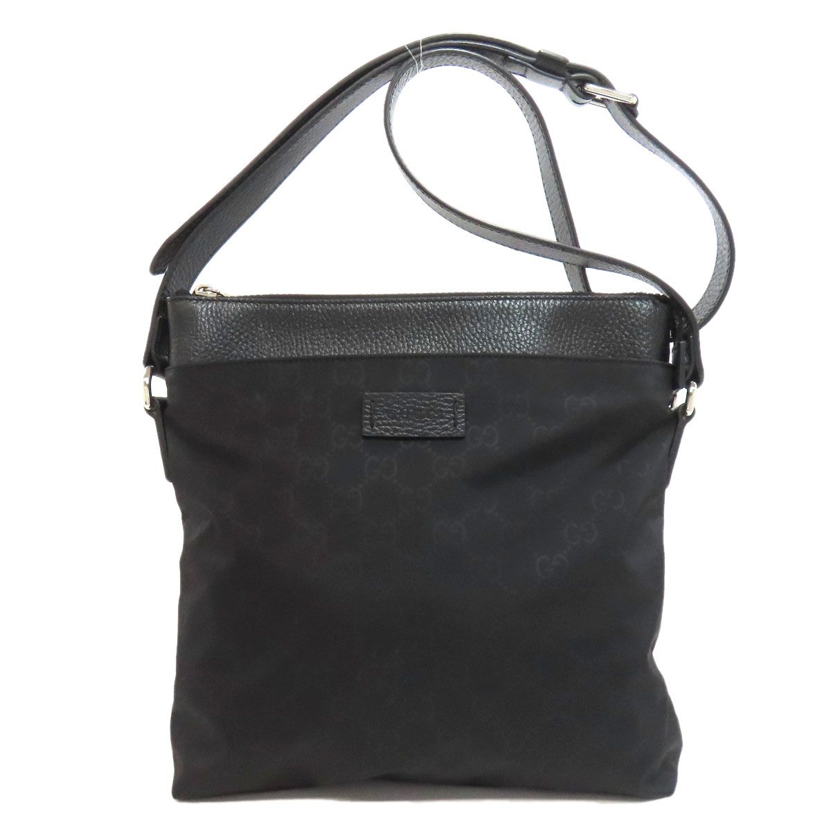 グッチ　GUCCI　ワンショルダーバッグ　 GGナイロン　ブラック グッチ(GUCCI) 中古 ナイロン ショルダーバッグ | 通販・人気