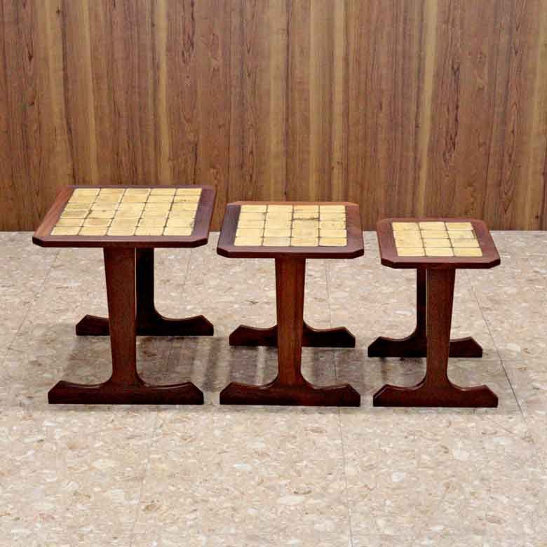 ネストテーブル タイルトップ ローテーブル ヴィンテージ イギリス G-PLAN ネストテーブル タイルトップ ローテーブルセット ヴィンテージ