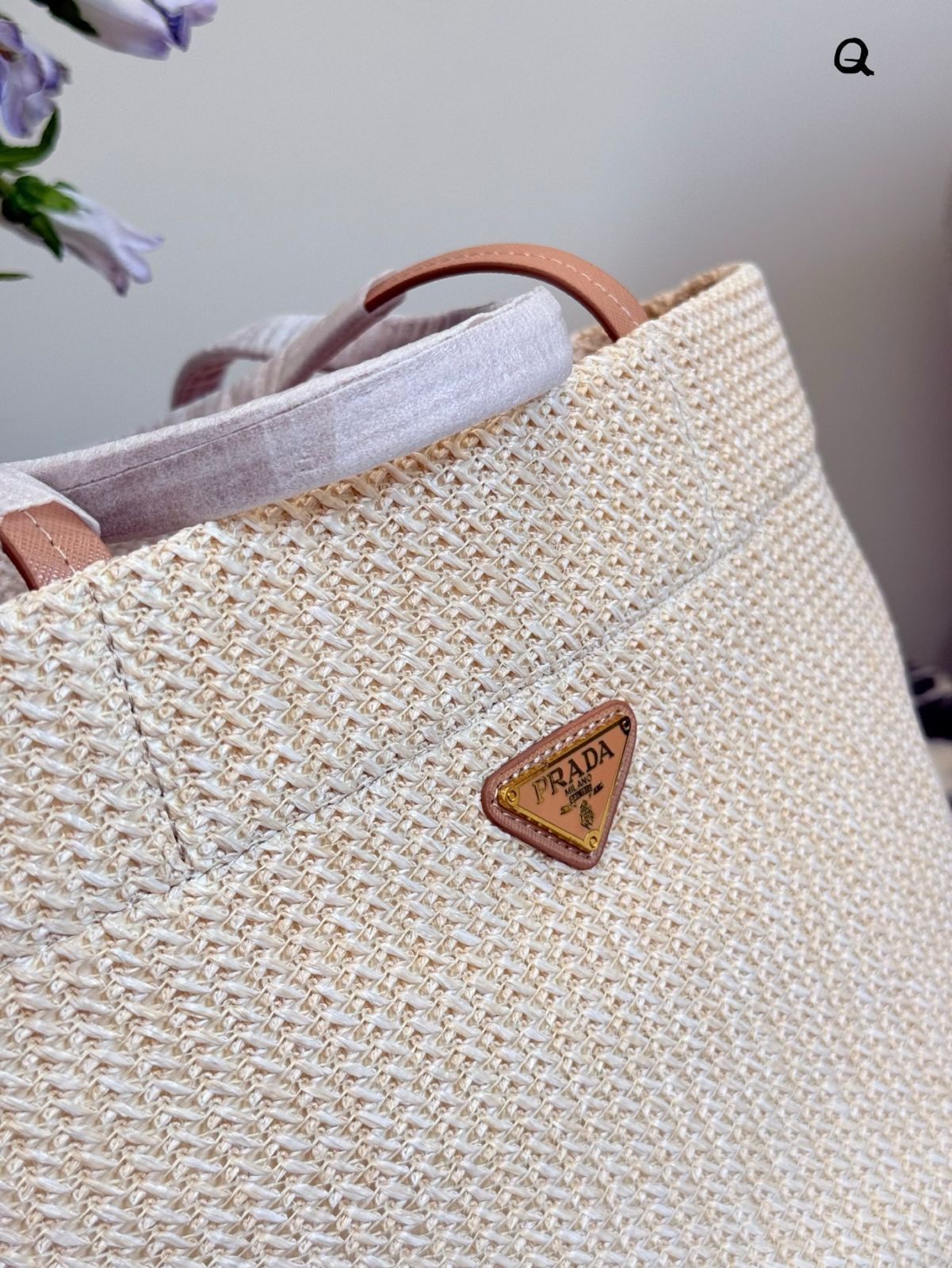 今日特価】Prada プラダ 草編みショッピングバッグ（40cm）-MM