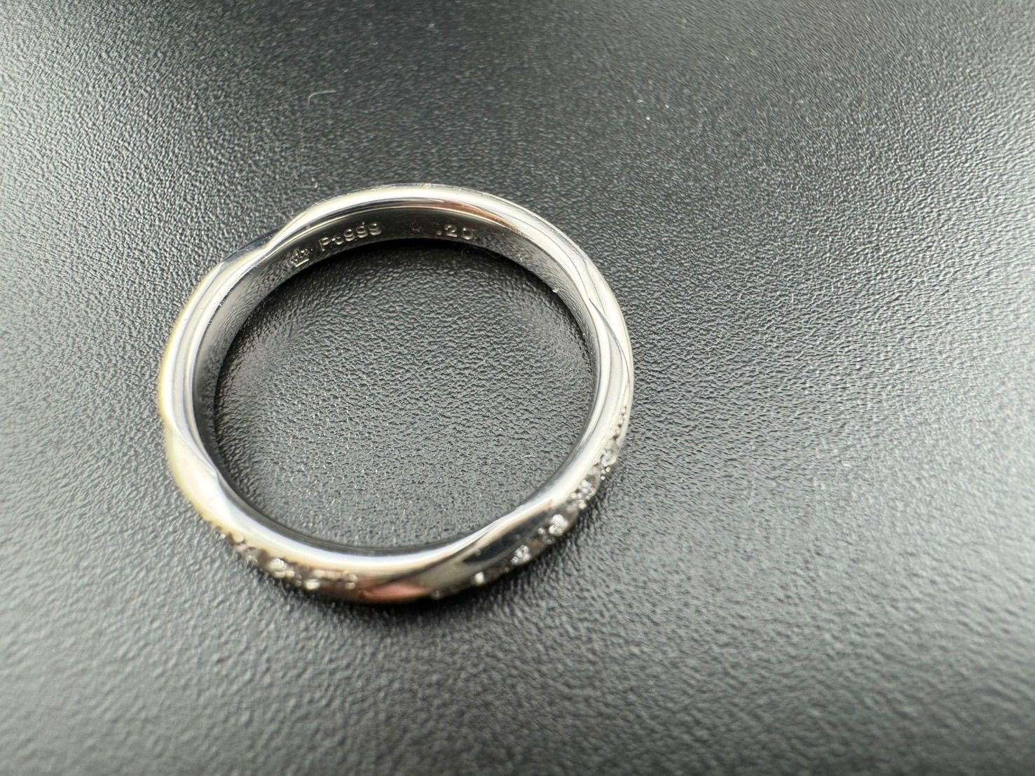 中古品】ROYAL ASSCHER DIAMOND WRB911 7号 PT999 プラチナ ロイヤル 