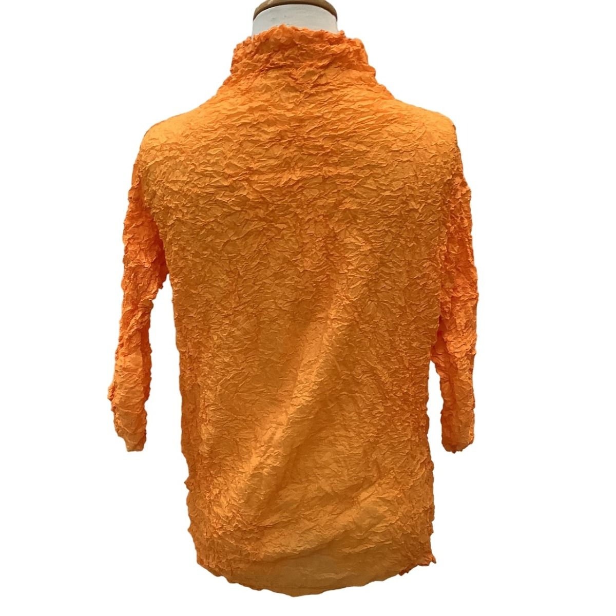 イッセイミヤケ 日本製 カットソー サイズM シワ加工　送料無料 ♪♪ISSEY MIYAKE イッセイミヤケ レディース カットソー シワ