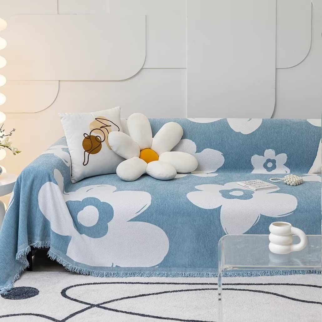 【人気商品】ソファーカバー マルチカバー 北欧風 おしゃれ 3人掛け ソファーシーツ 長方形 大判 犬 猫 傷防止 爪とぎ防止 4人掛け 花柄 かわいい ソファカバー ランケット 柔らかい ナチュラル 無地 汚れ防止 防塵カバー ソファー ソファ 椅子 ベッド