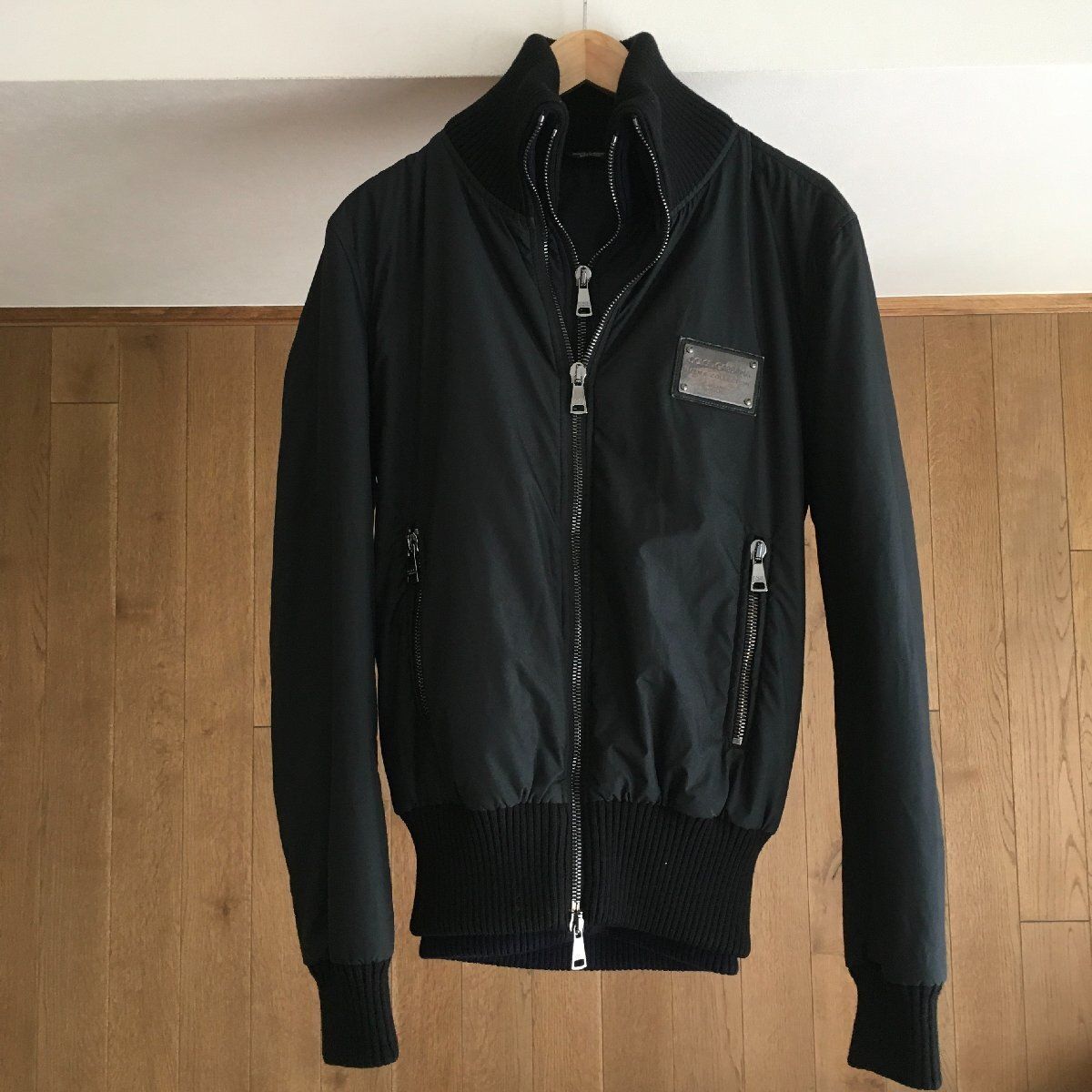 ドルチェ&ガッバーナ レザー ナイロン メタルプレート ロング