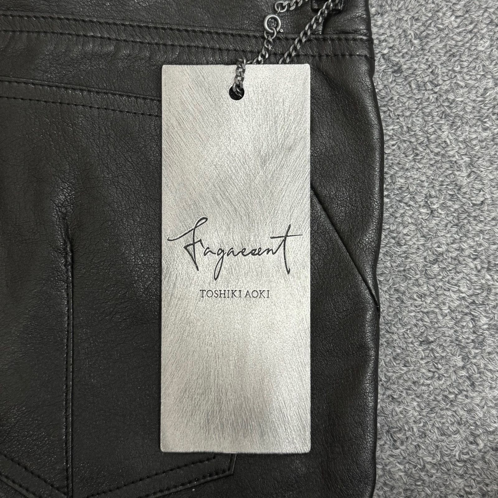 定価69300円 未使用品 fagassent BLACK BIRD BLOW フェイクレザー 