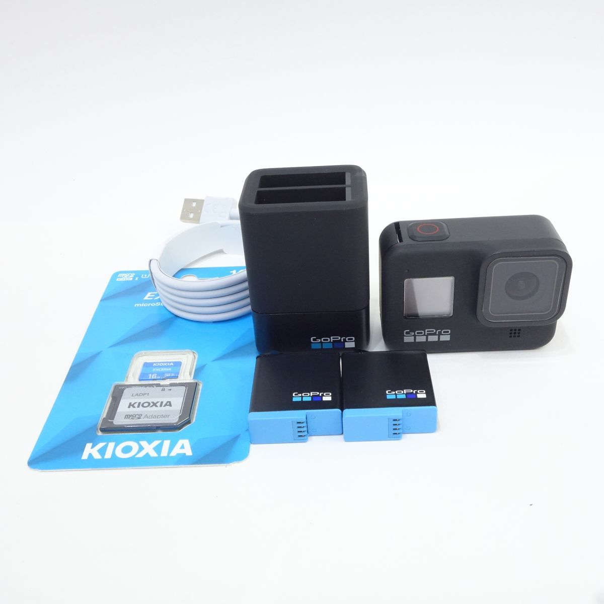 ゴープロ GoPro HERO8 Black/デュアルチャージャー/バッテリー2個/未