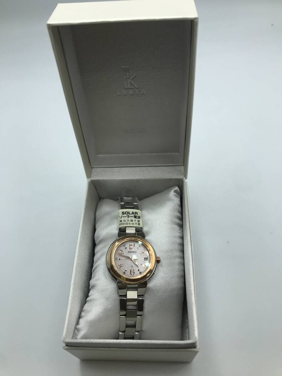 |箱ダメージ有 LUKIA SSQW016 SEIKO セイコー ルキア ソーラー電波 腕時計
