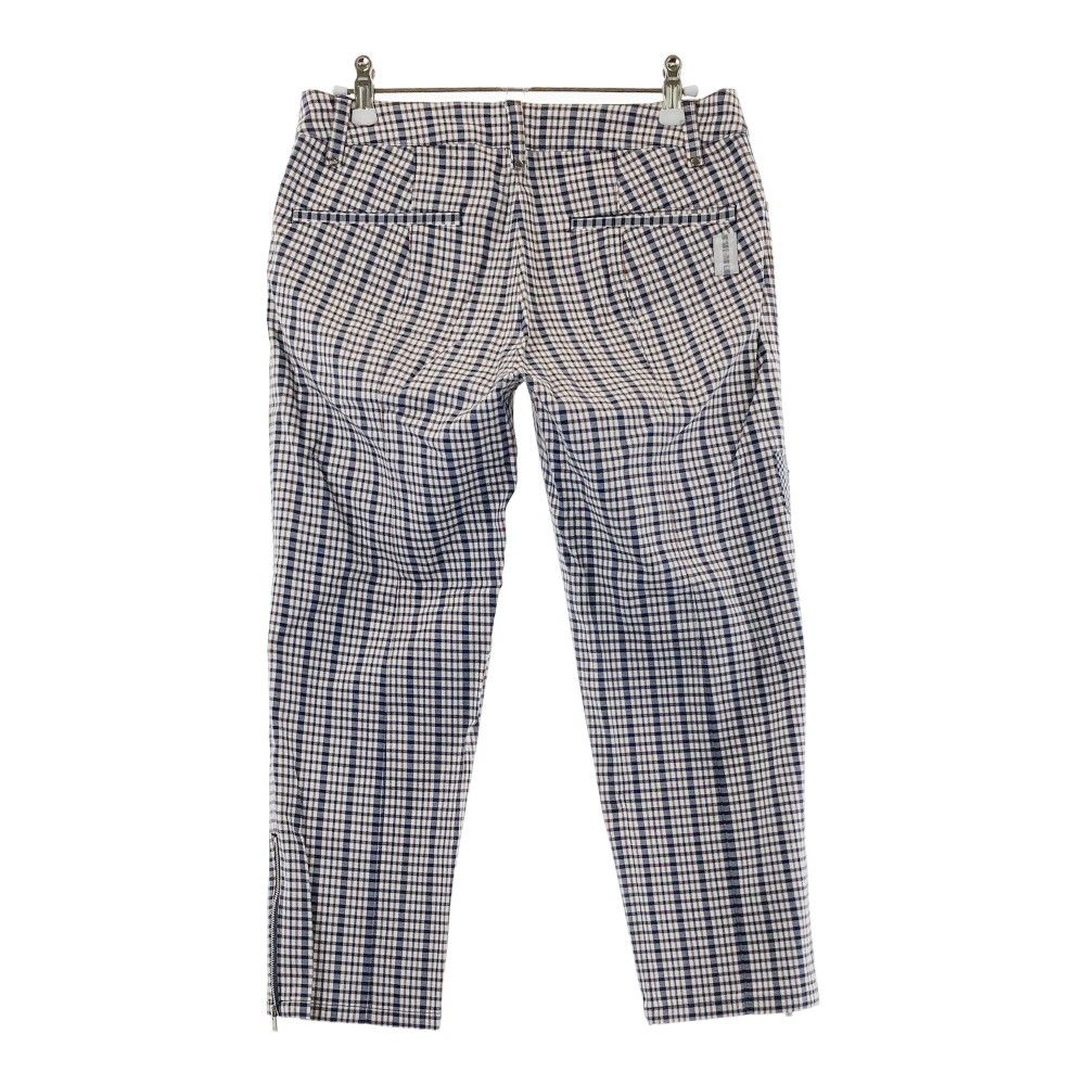 サイズ：36 ZOY ゾーイ ストレッチ クロップドパンツ チェック柄