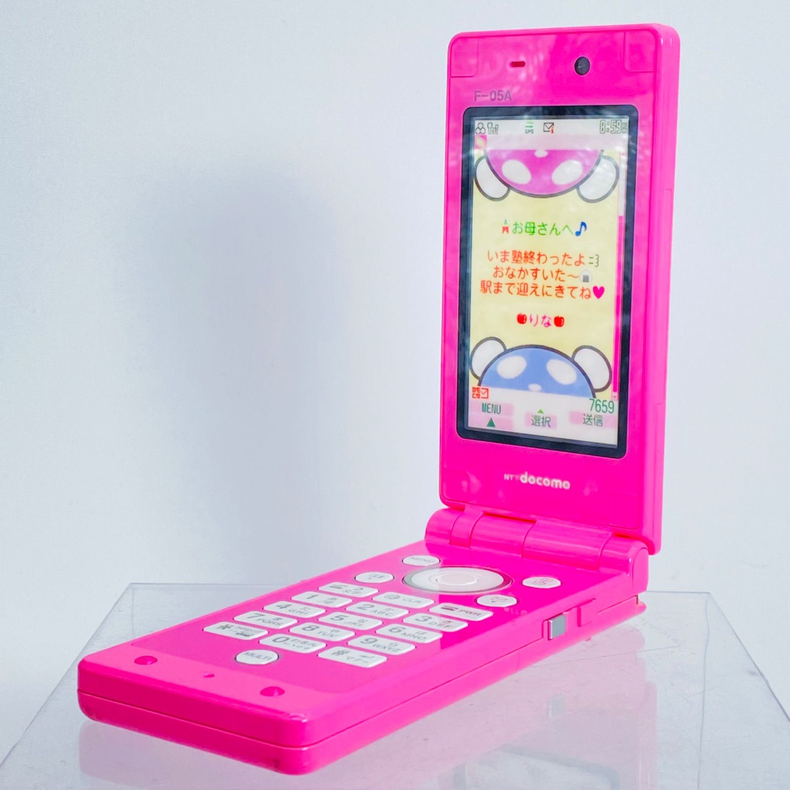 docomo キッズケータイ F-05A Pink モックアップ 模型 - メルカリ