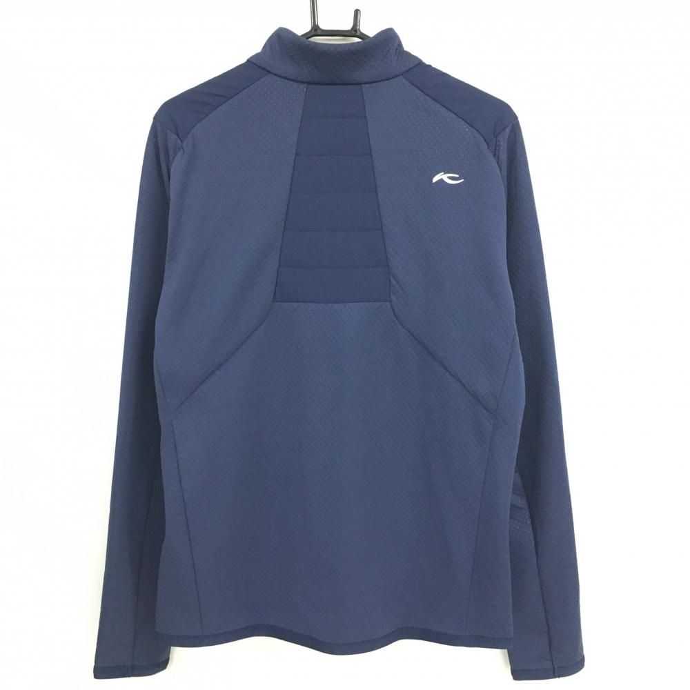 超 チュース 中綿ジャケット ネイビー パンチング調 身頃一部中綿 メンズ 48|S ゴルフウェア KJUS