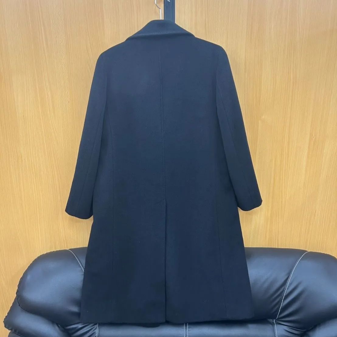 綺麗‼️クチートアマーノ カシミヤ 一級品コート お洒落ネイビー✨マックスマーラ 極美品‼️【マックスマーラ】希少44サイズ ライトブルークチート