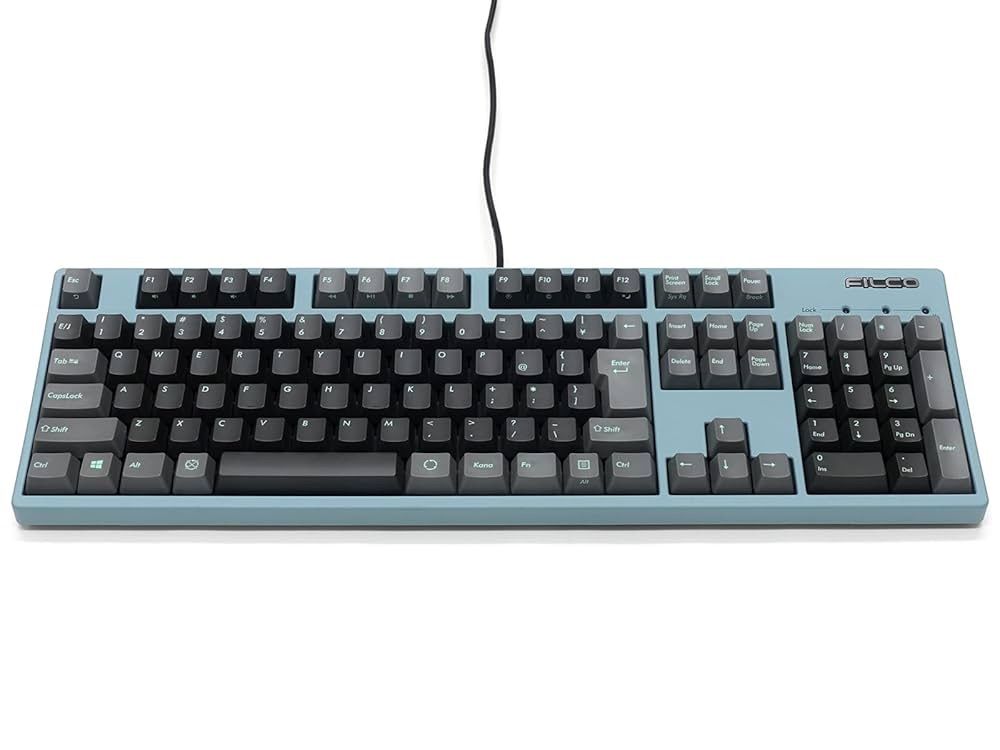 WJ29 FILCO Majestouch 2SC 108キー 日本語配列 CHERRY MX茶軸 アサギ PBT2色成形2トーンカラーキーキャップ 赤キーロック3ヶ入り FKBN108M|NCSP2AG-RKL