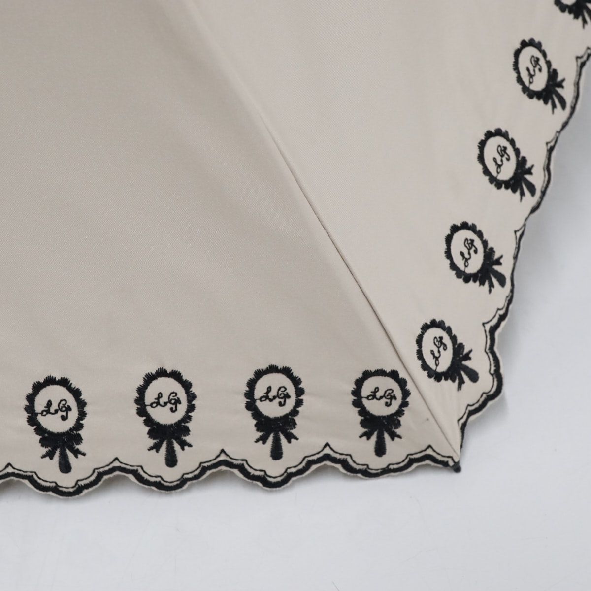 晴雨兼用日傘 LULU GUINNESS ルルギネス USED美品 かわいい 刺繍